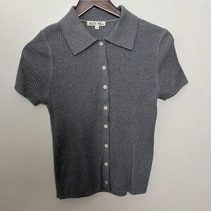 Alex Mill Ribbed Knit Polo, size M